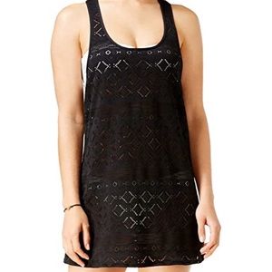 Roxy Black Crochet Style Beach Cover Up